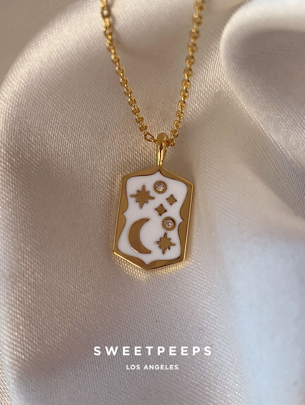 18K Lucky Card Necklace