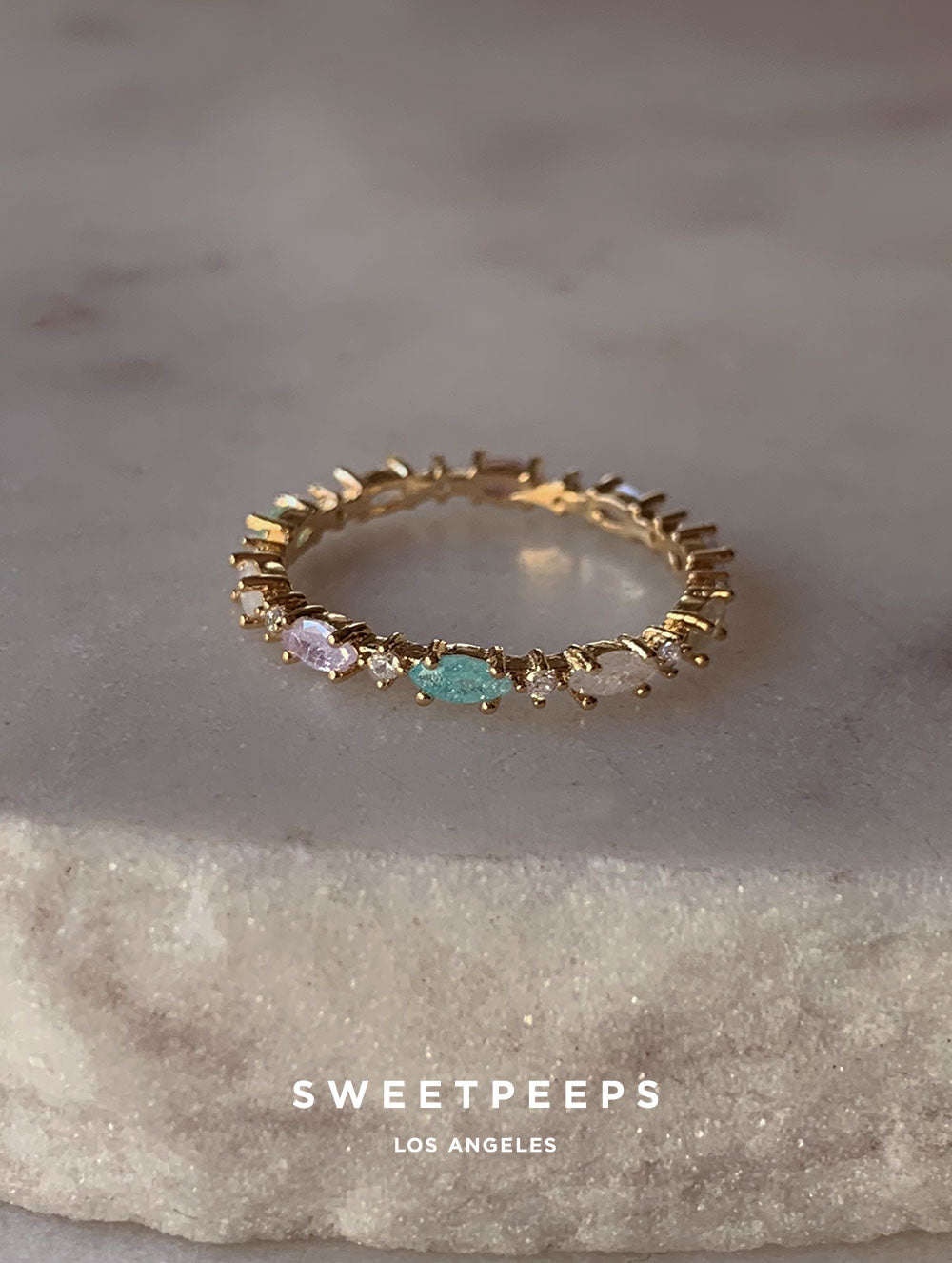 Mabel Teal Ring