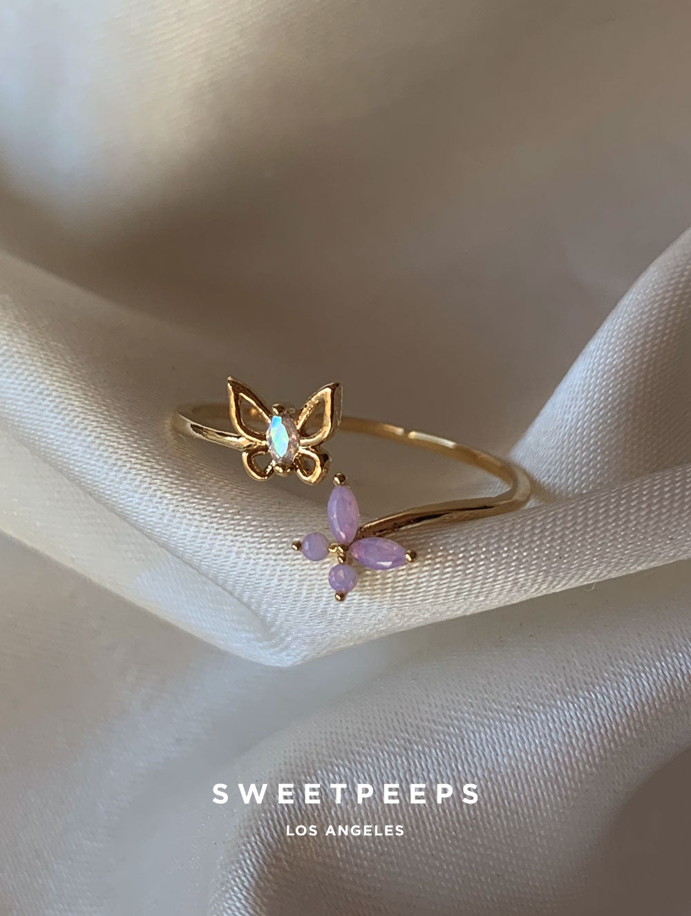Emma Flying Butterflies Ring