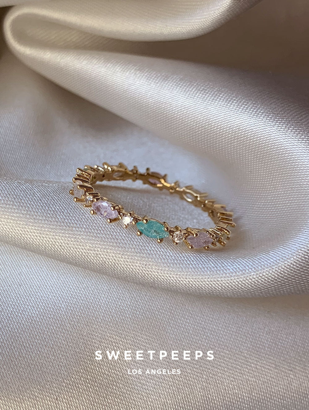 Mabel Teal Ring