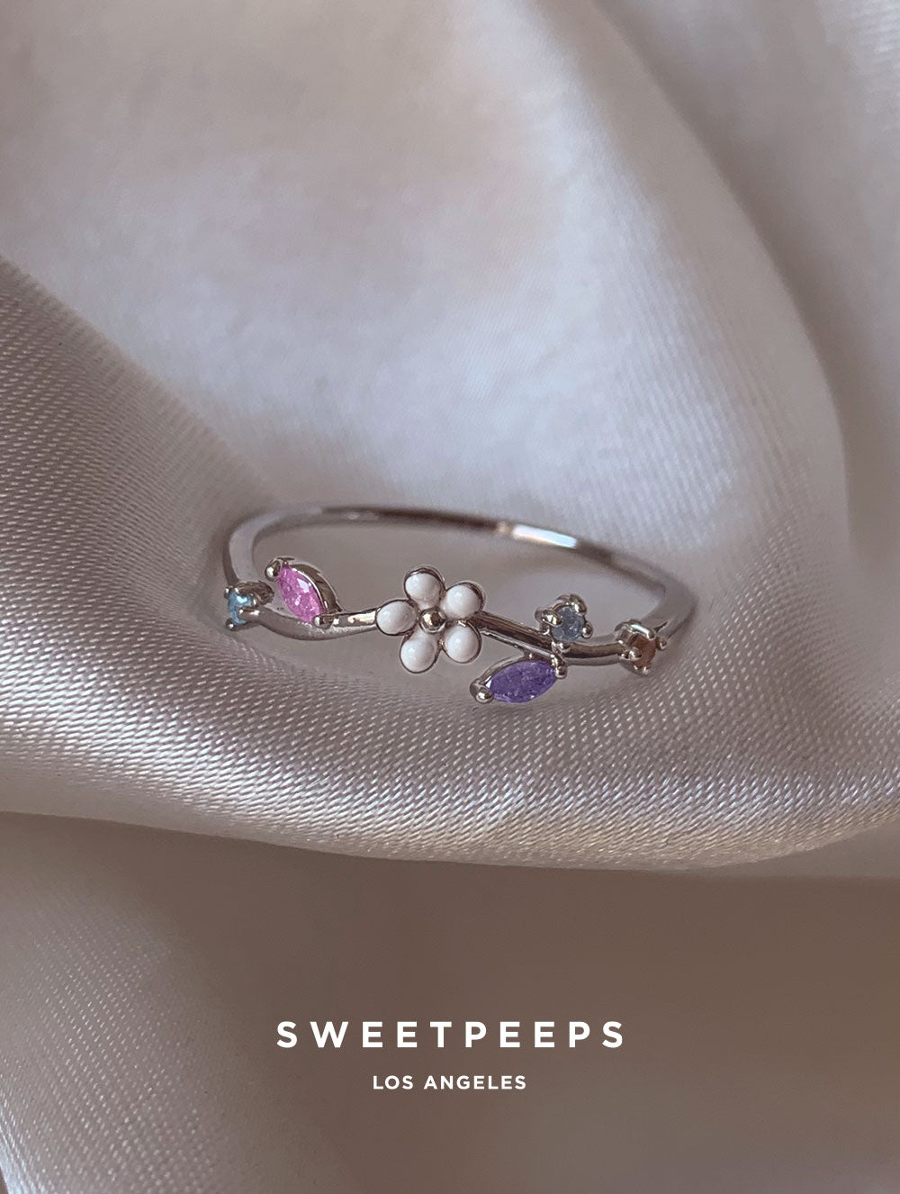 Estefania Ivory Ring - Silver