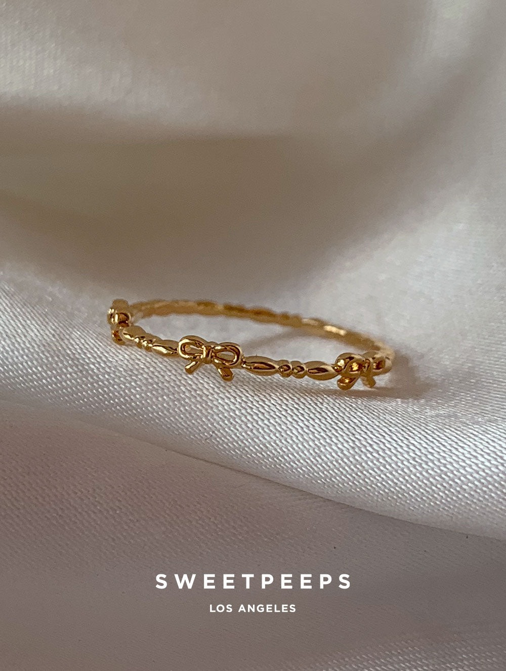Dainty Bow Ribbon Ring