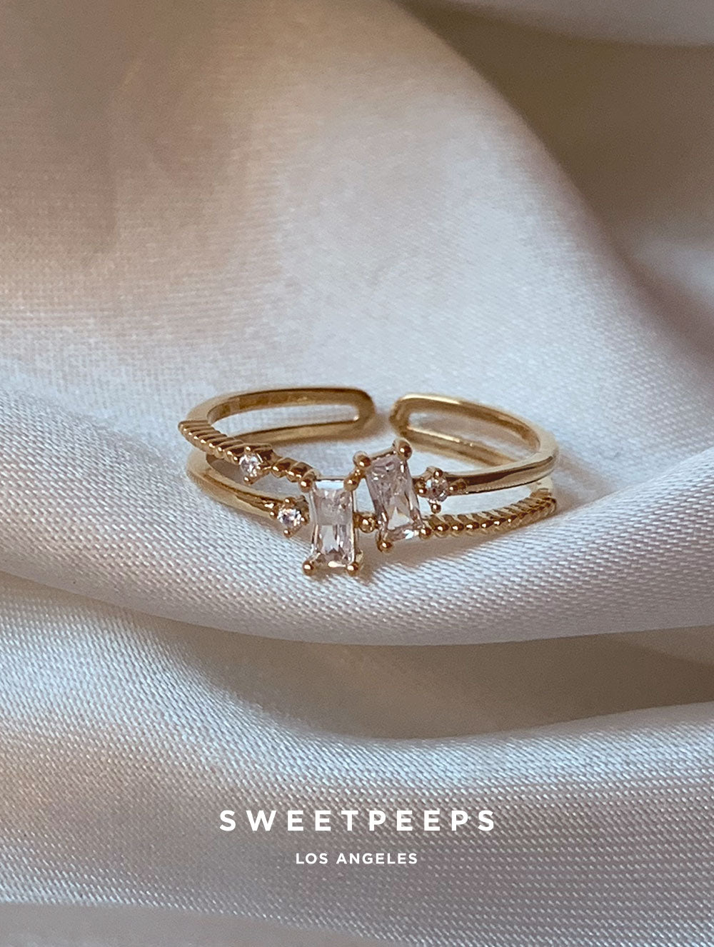 Francesca Stacked Gems Ring