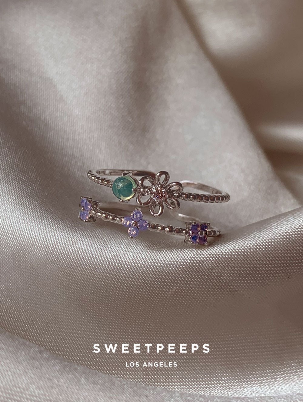 Tory Floral Ring - Silver