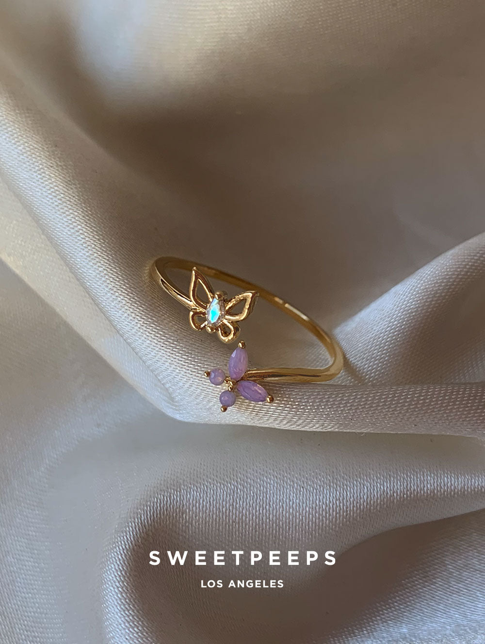Emma Flying Butterflies Ring