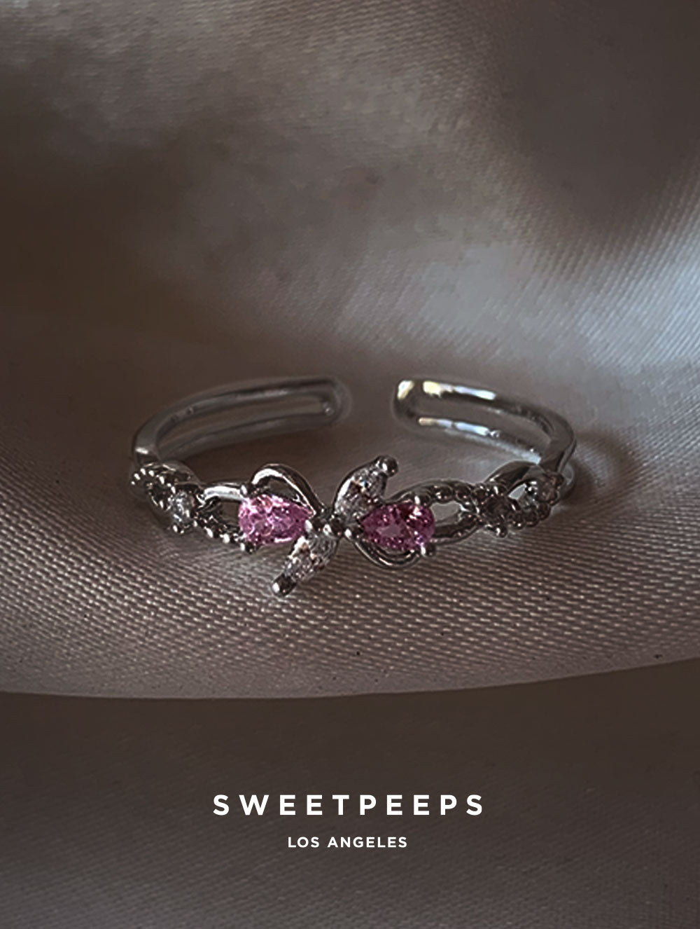 Marlene Bow Ring - Silver