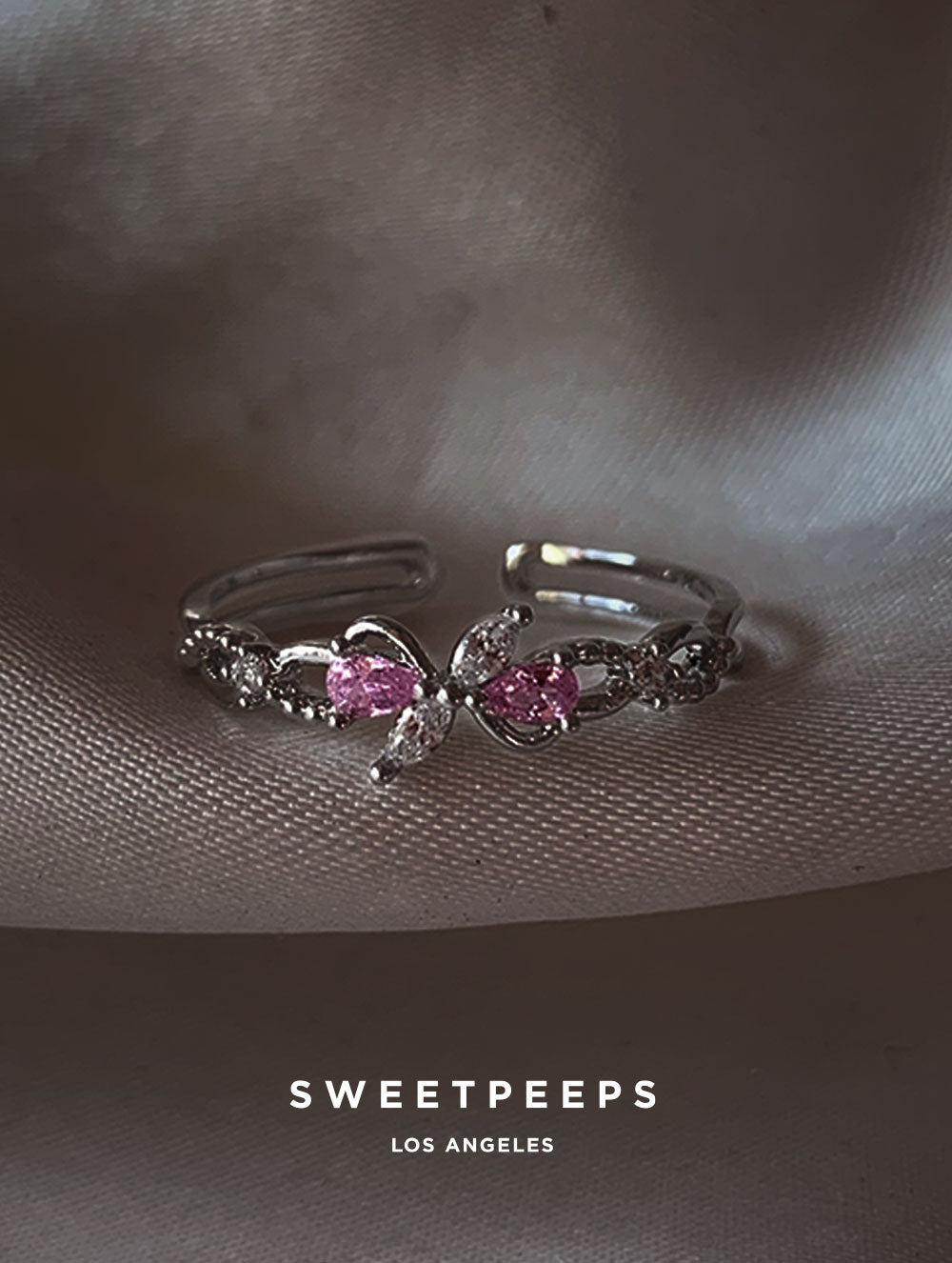 Marlene Bow Ring - Silver