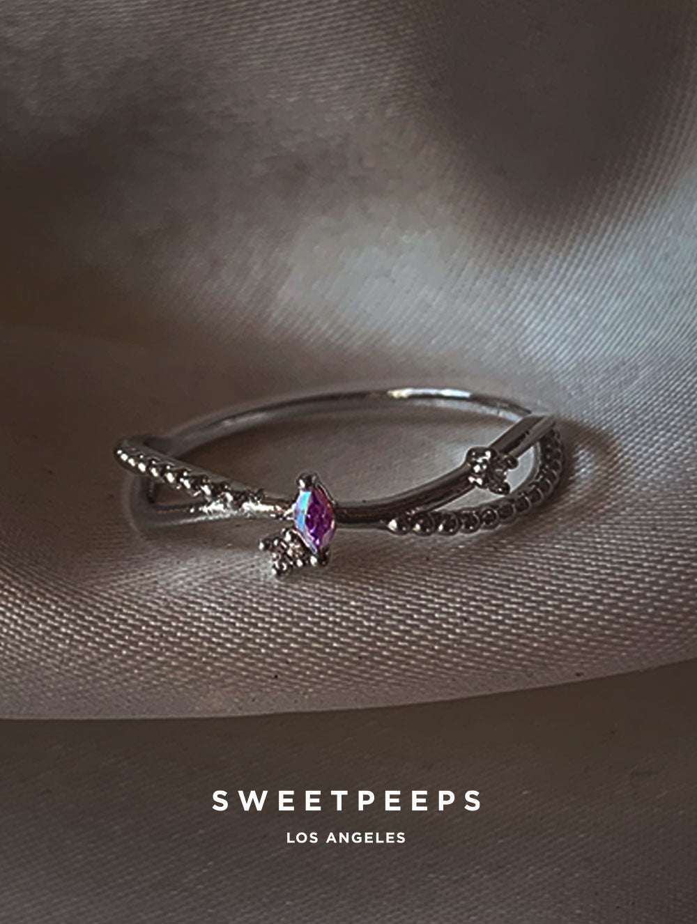 Logan Almond Ring - Silver