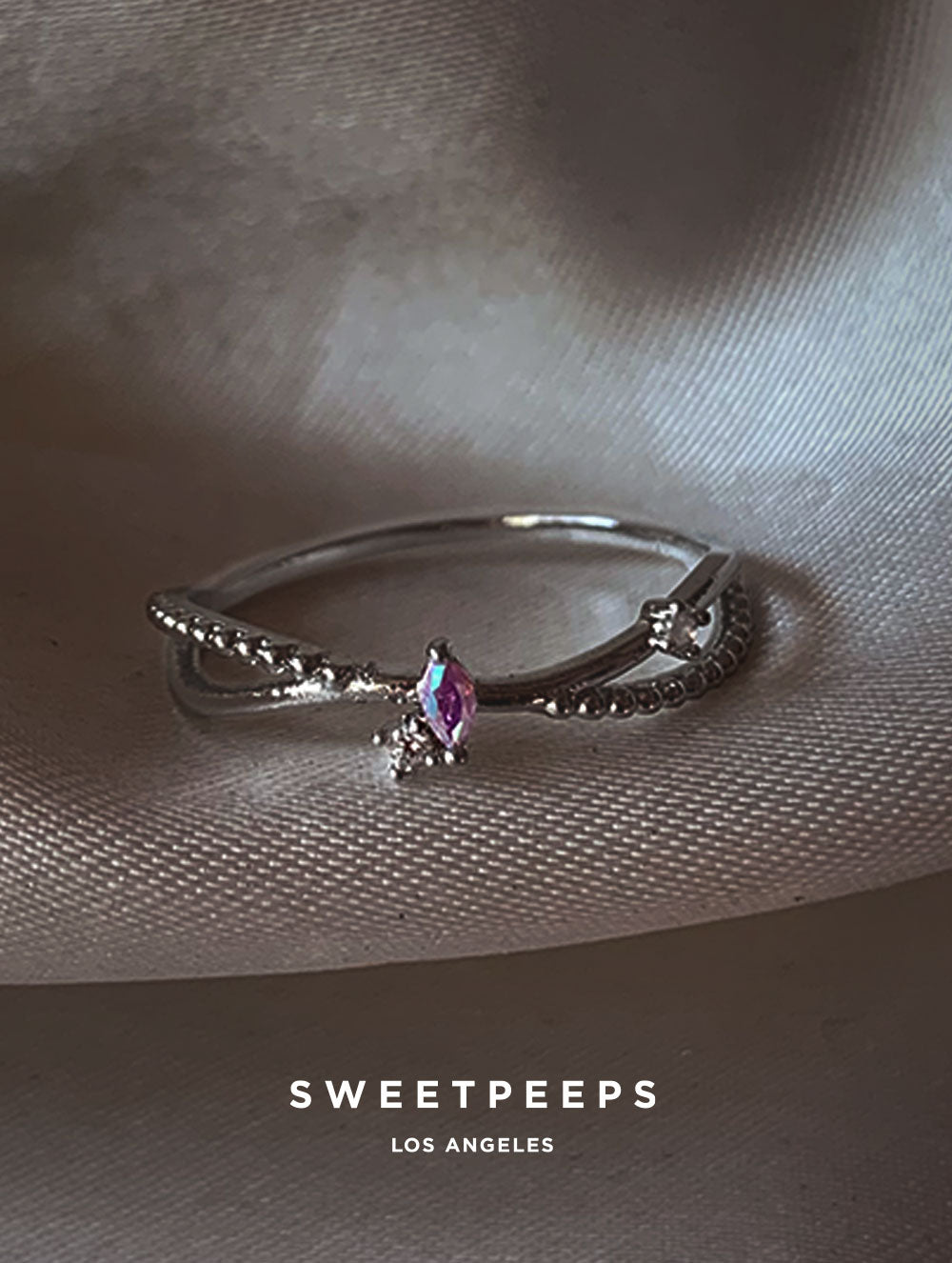 Logan Almond Ring - Silver