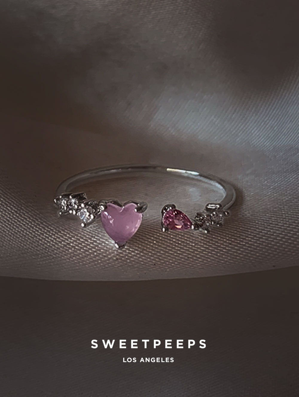 Norie Heart Ring - Silver