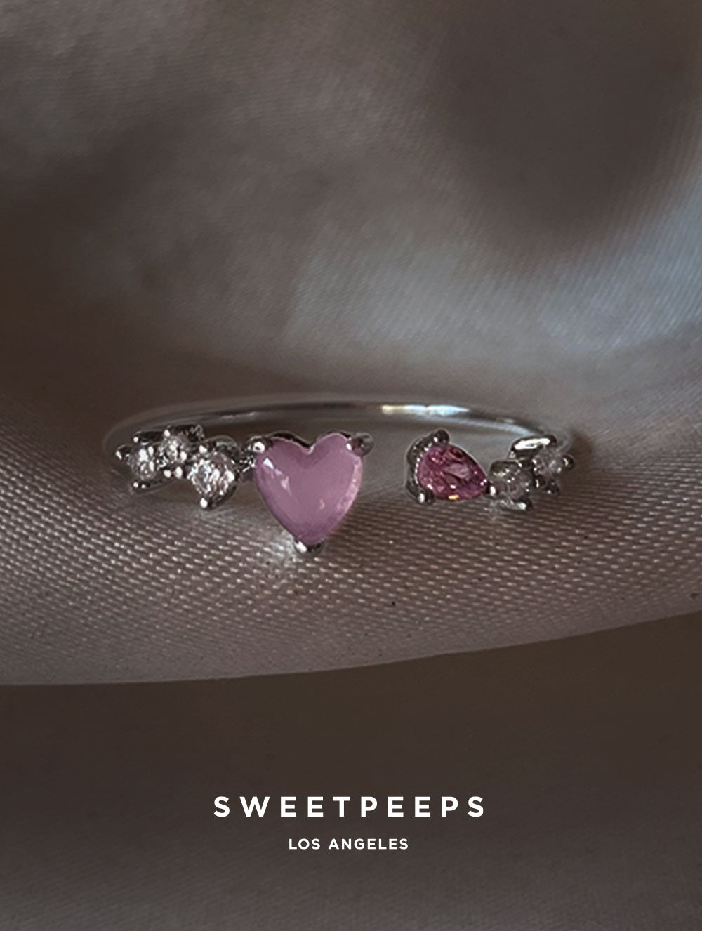 Norie Heart Ring - Silver