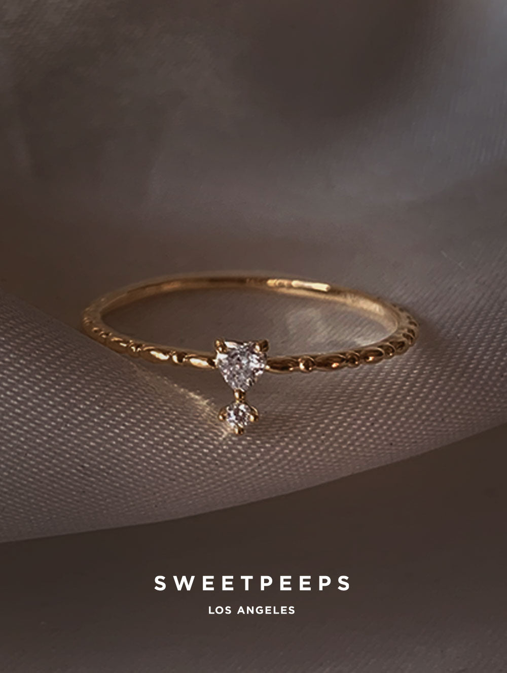 Mariana Delicate Heart Ring