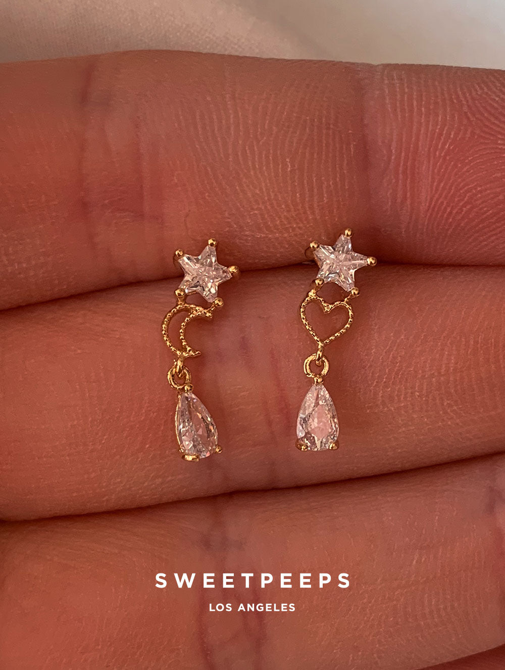 Kirari Star x Moon Studs