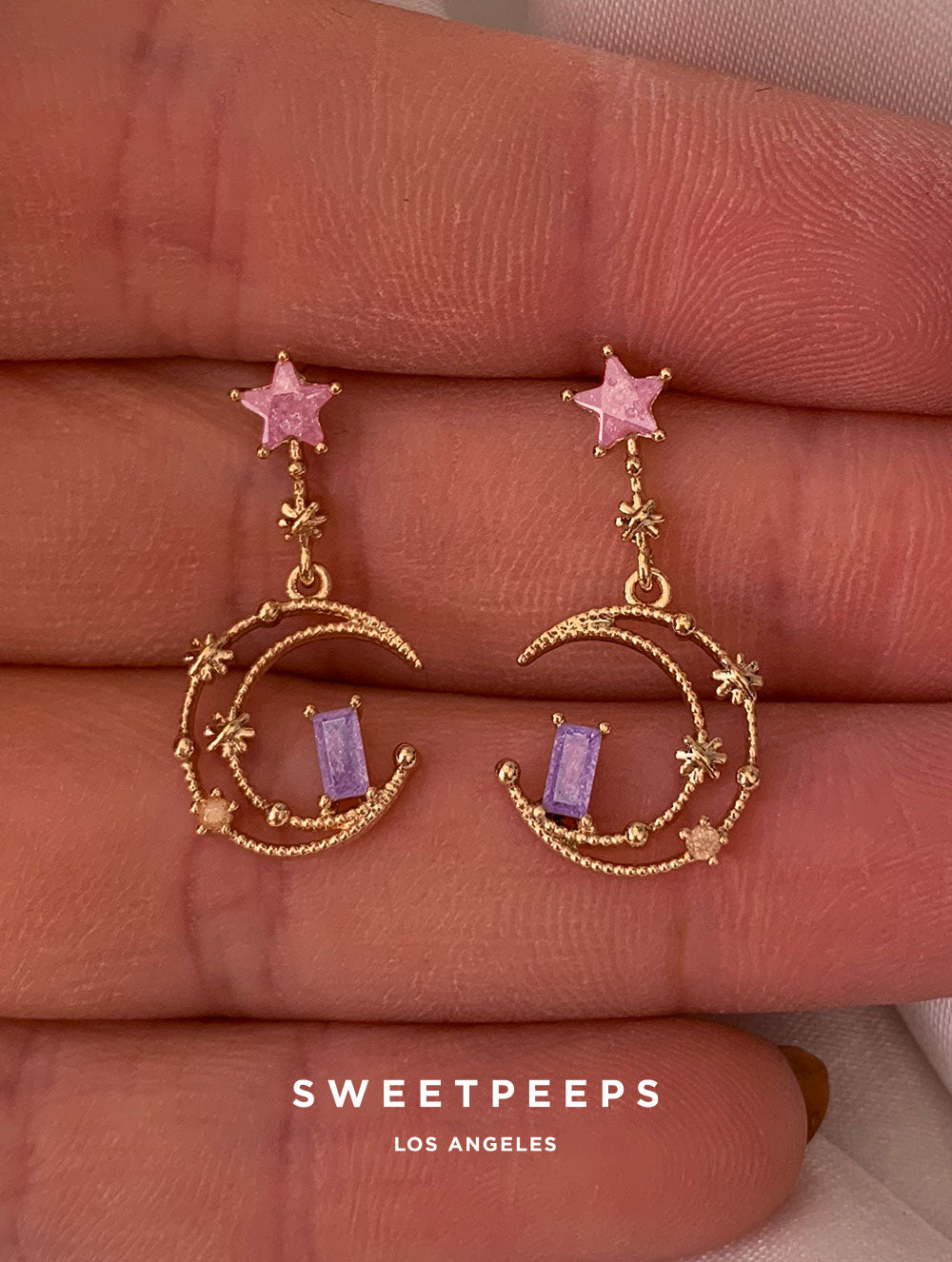 Kimono Crescent Studs