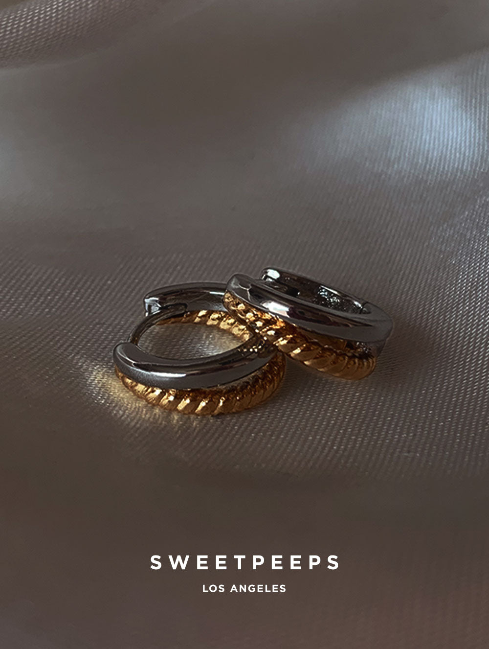 Matisse Mixed Metal Tiny Hoops