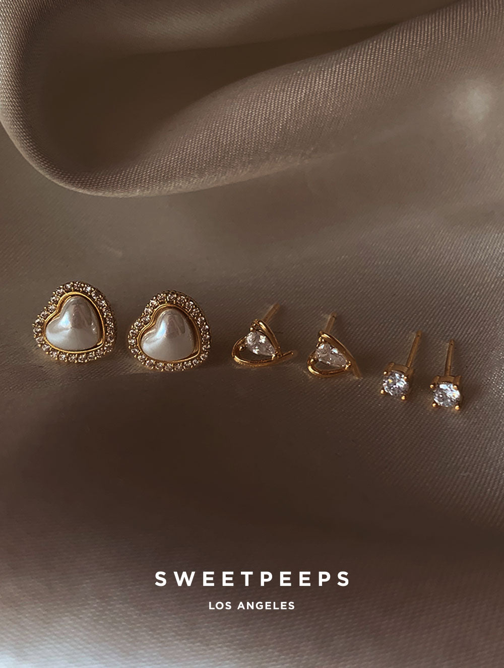 Apphia Heart Stud Set