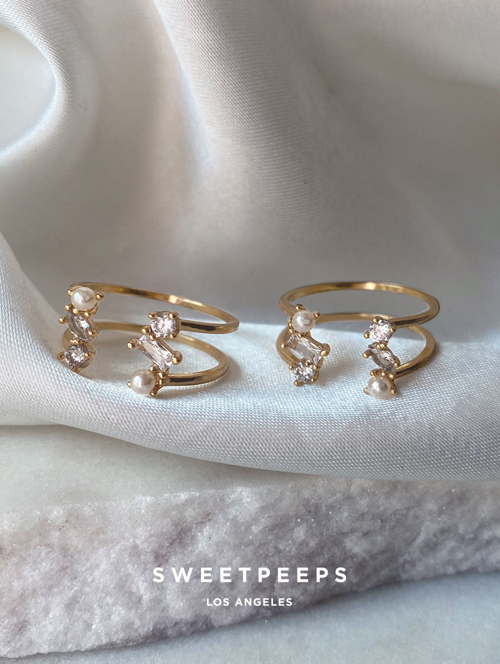 3 Tier Pearl Ring