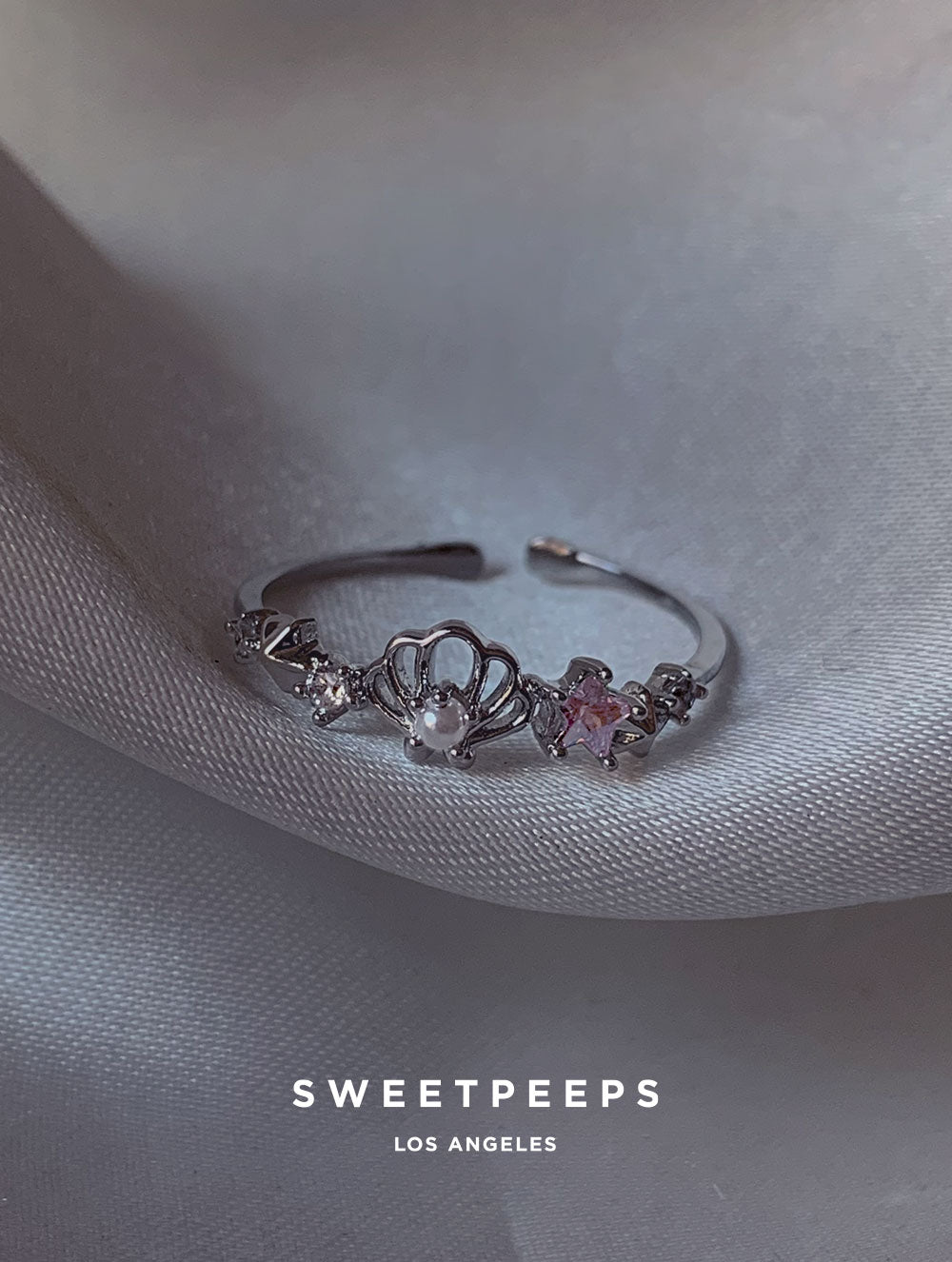 Siren Pearl Ring - Silver