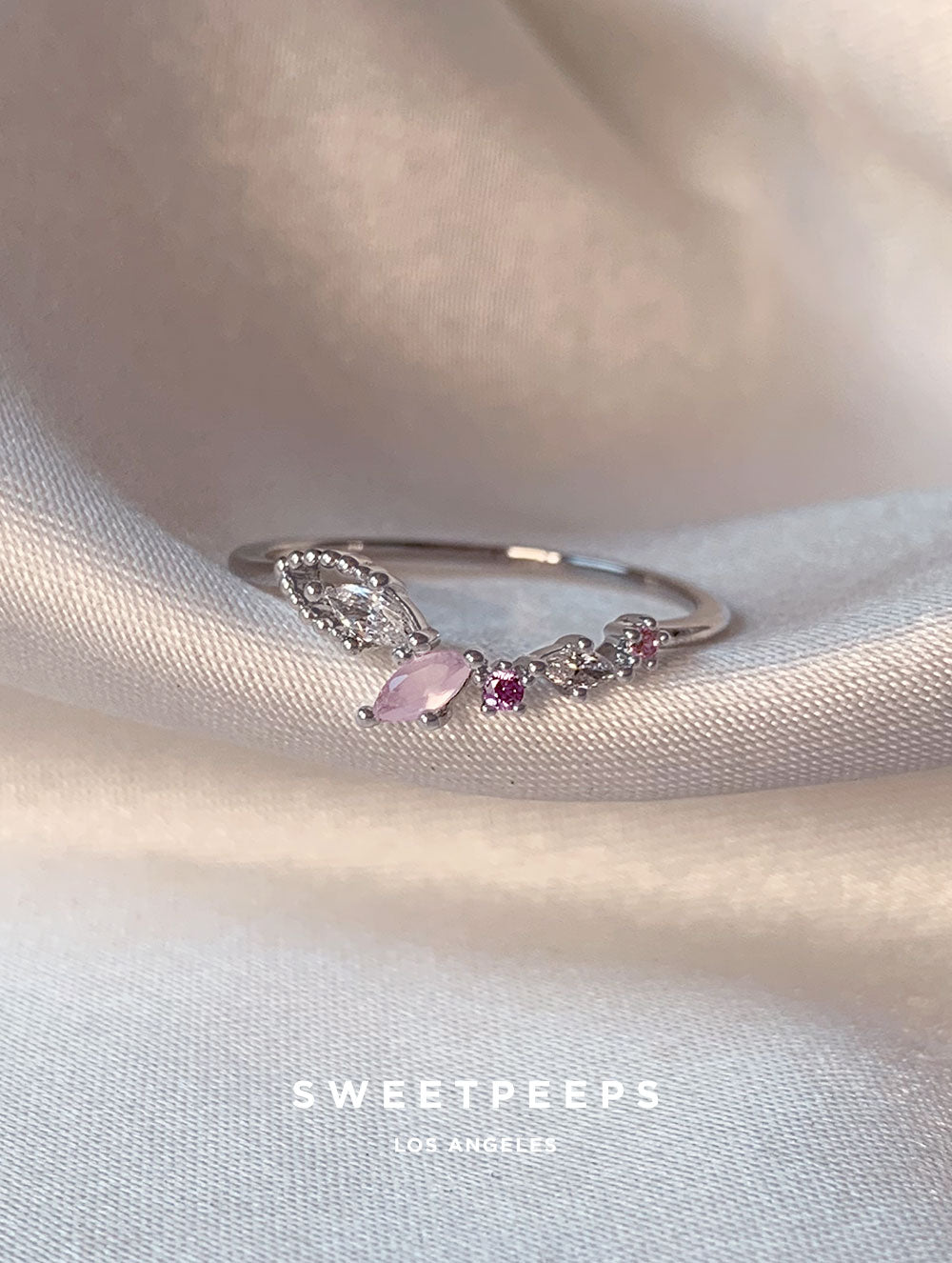 Milani Leaf Ring - Silver