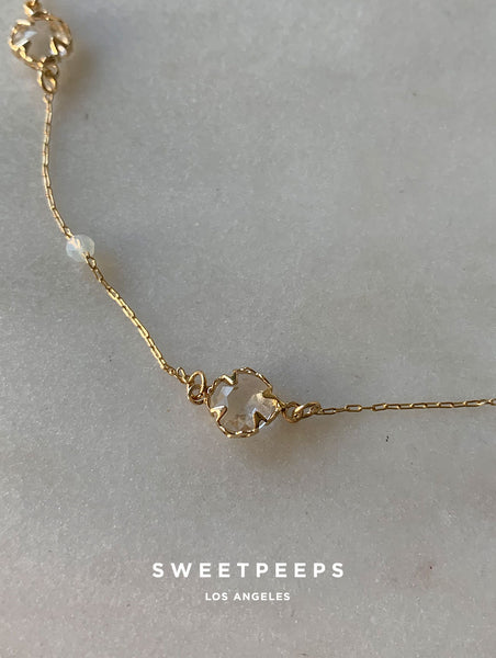 14K Four Leaf Clover Necklace Gold - Malibu Vibes Jewelry