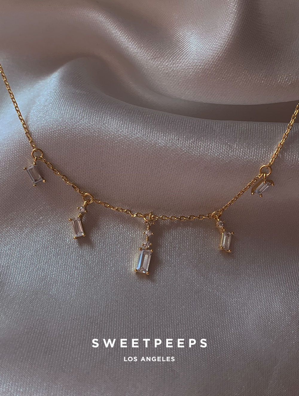 Stone Gems Multi Charm Necklace