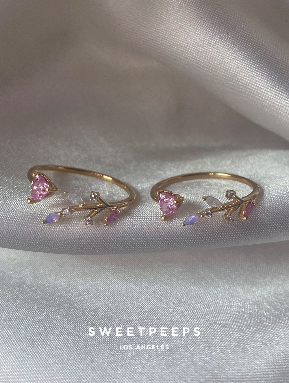 Leafy Heart Ring