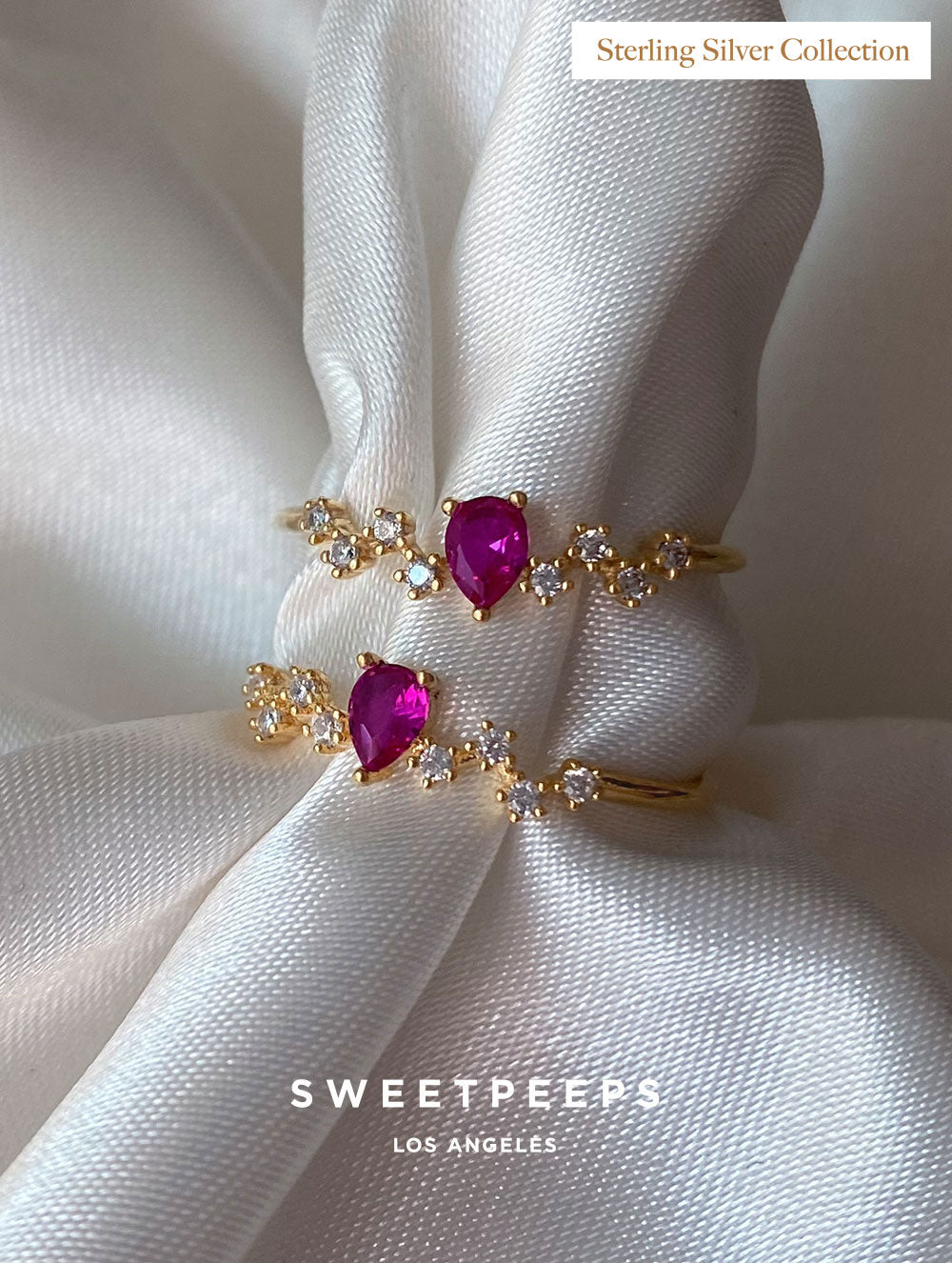 Fuchsia Birthstone Ring (Sterling Silver Collection)
