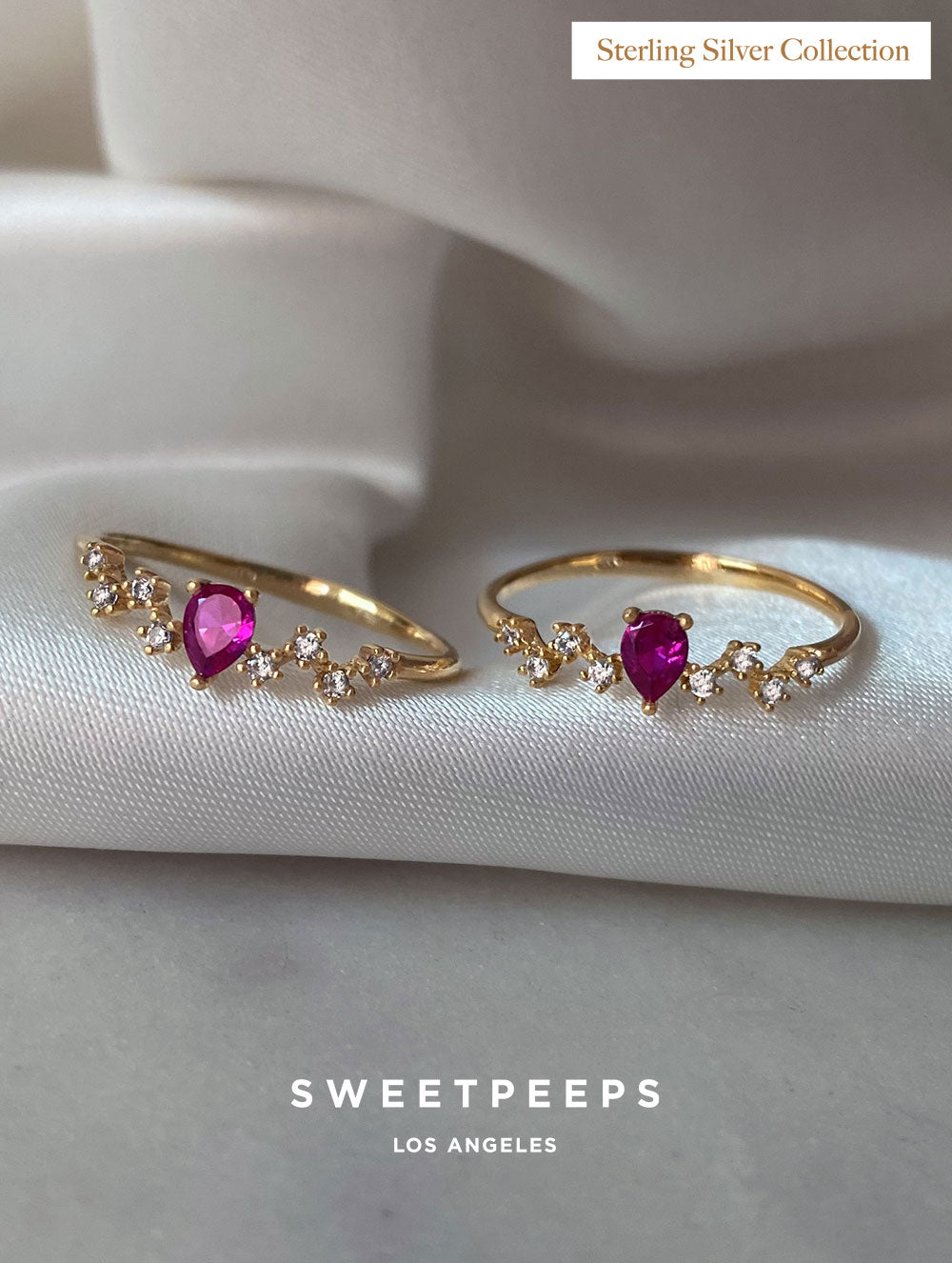 Fuchsia Birthstone Ring (Sterling Silver Collection)