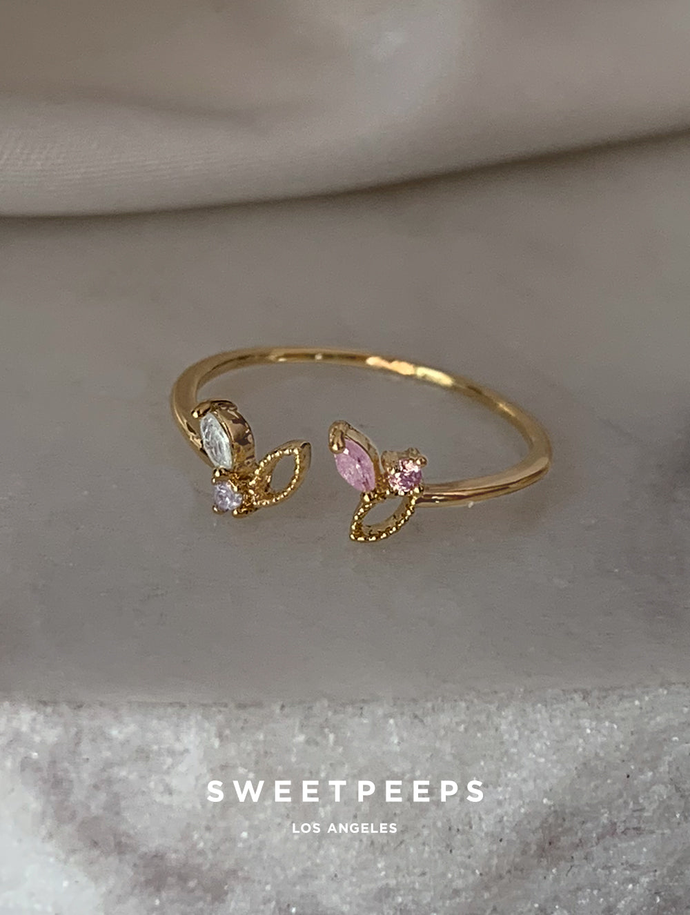 Lotus Pastel Ring