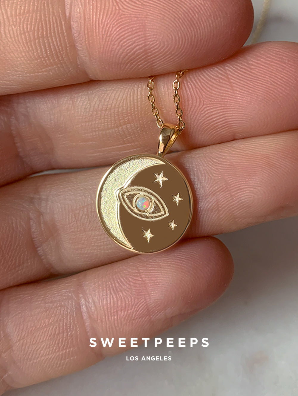 Faith Evil Eye Celestial Necklace