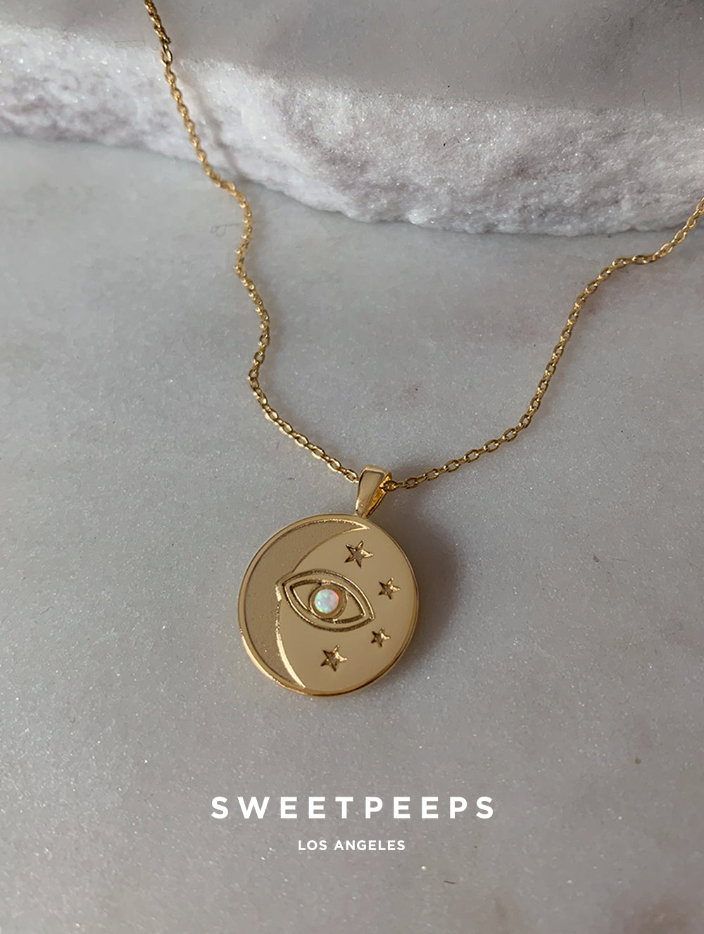 Faith Evil Eye Celestial Necklace