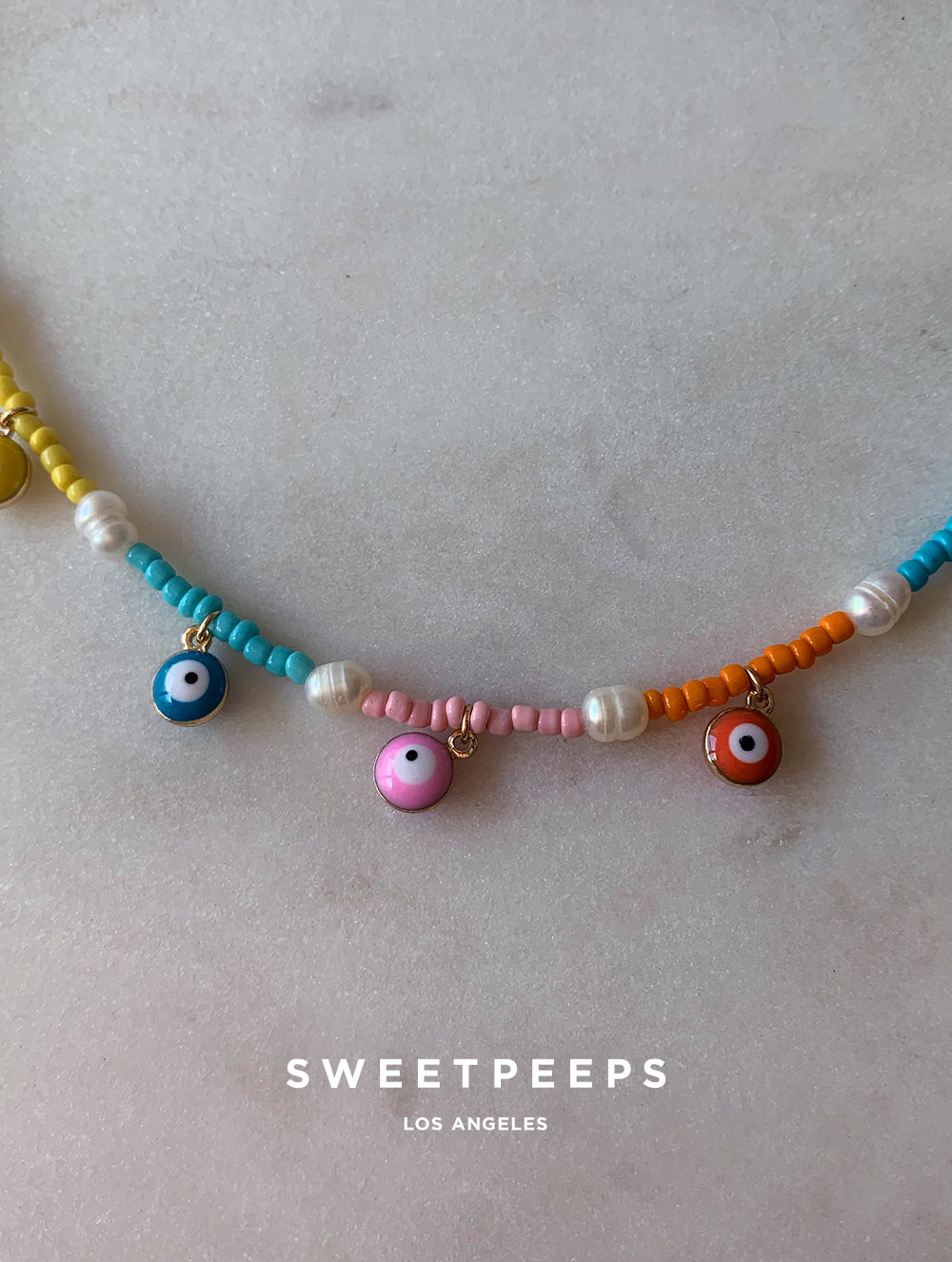 Rainbow Evil Eye Choker