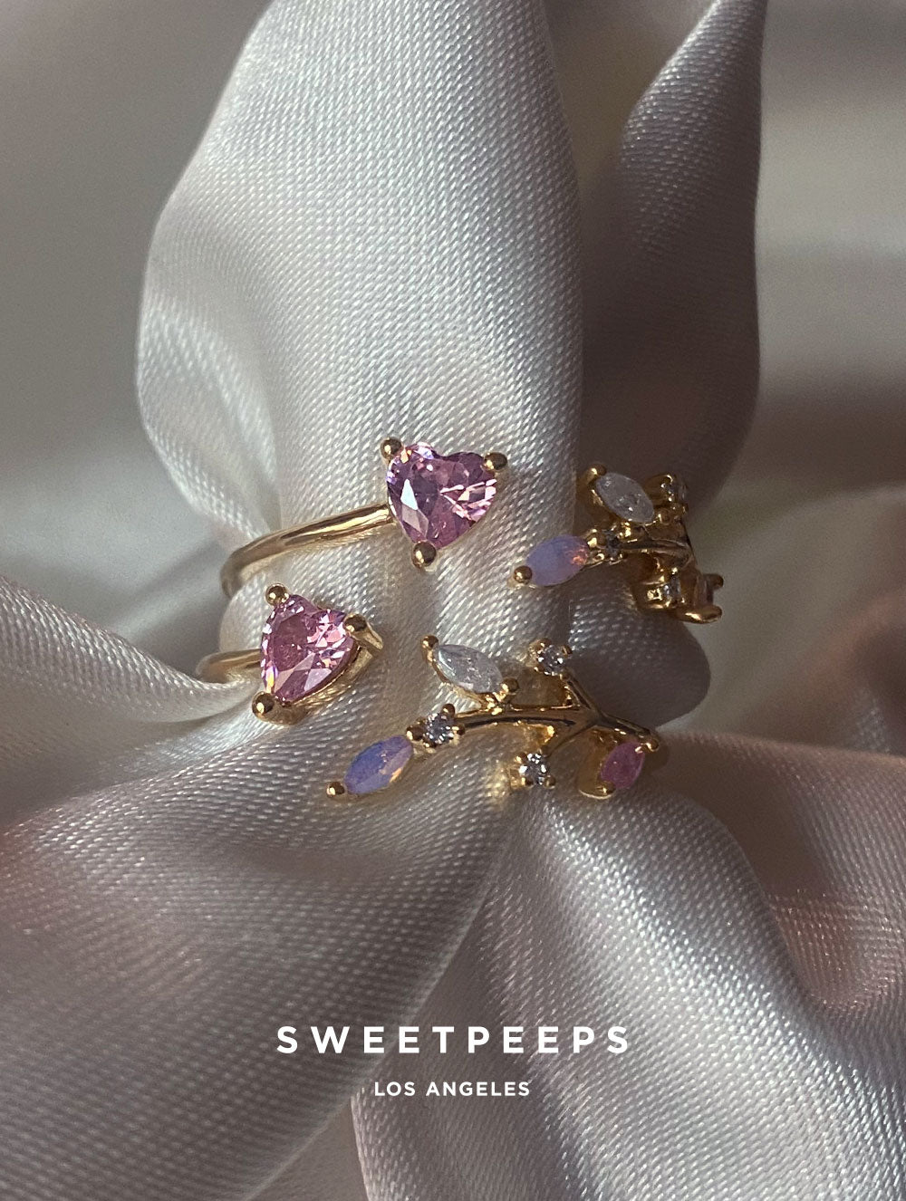 Leafy Heart Ring