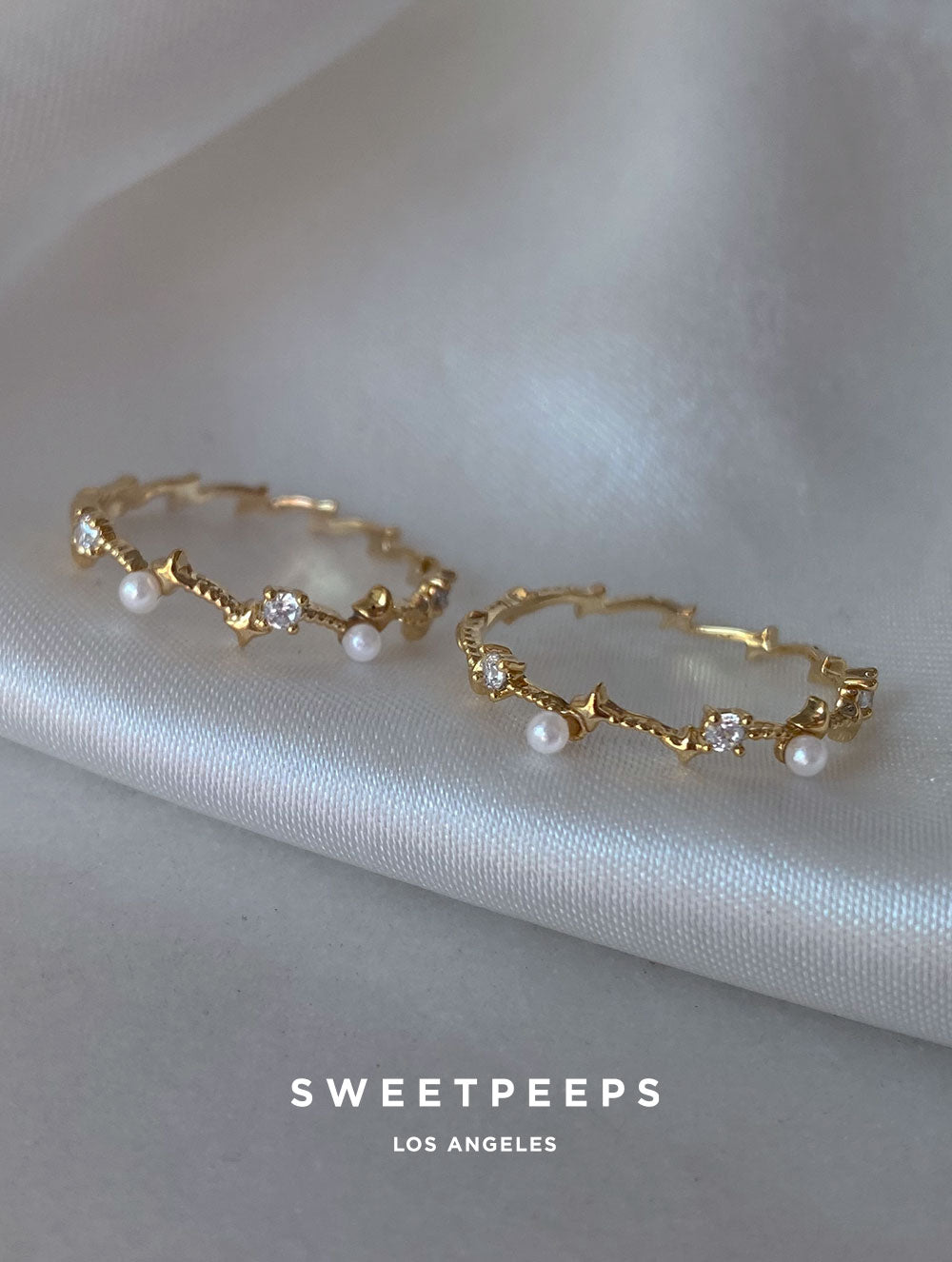 Constellation Thin Pearl Ring