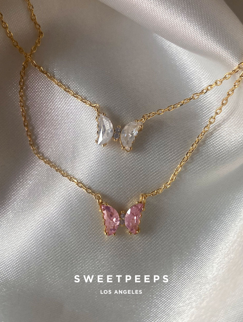 Mystical Butterfly Gem Necklace