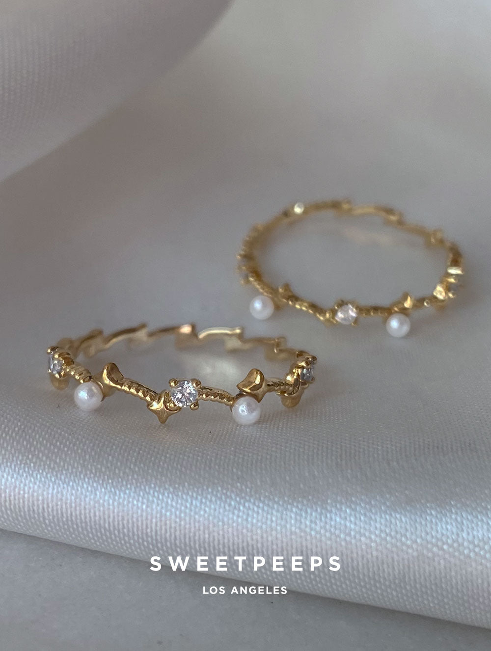 Constellation Thin Pearl Ring