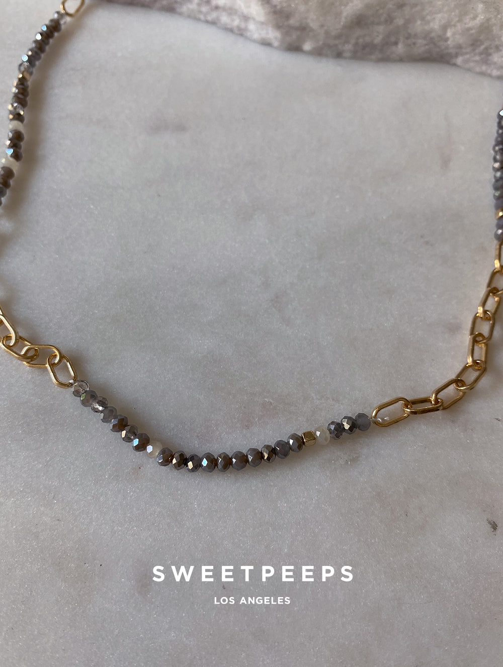 Beaded & Rolo Link Energy Choker