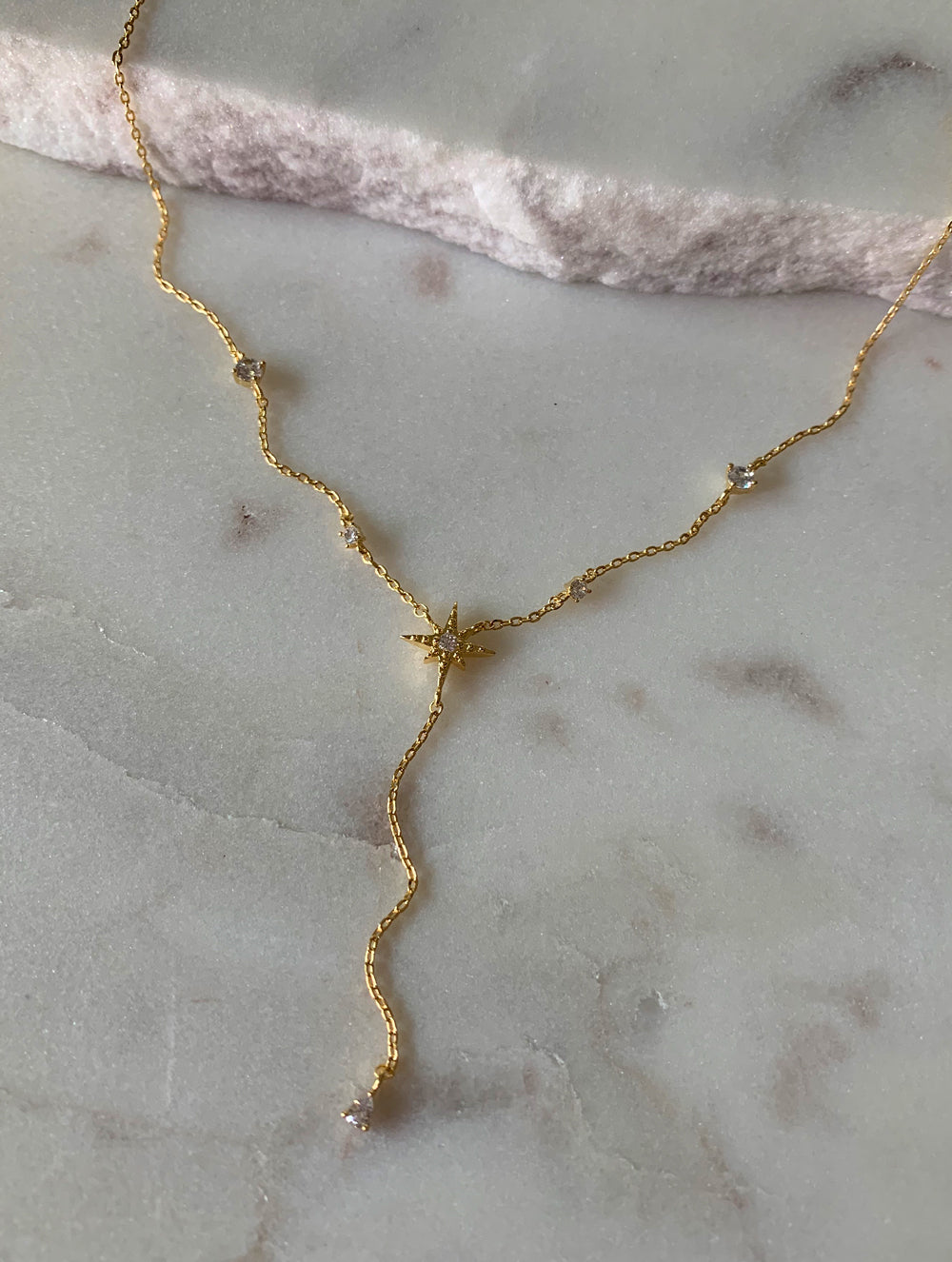 Stardust Lariat Necklace