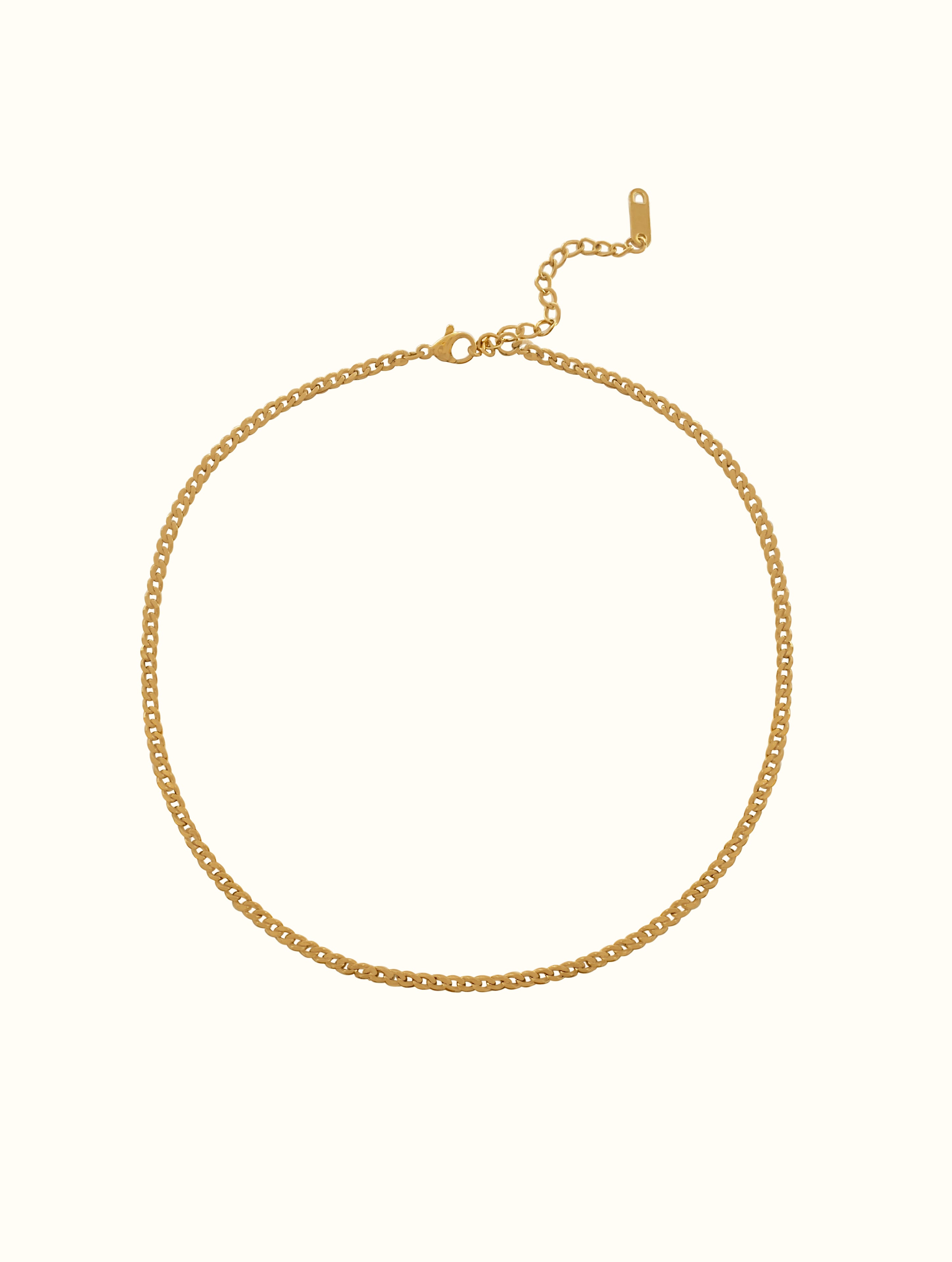 Thin Cuban Chain Choker