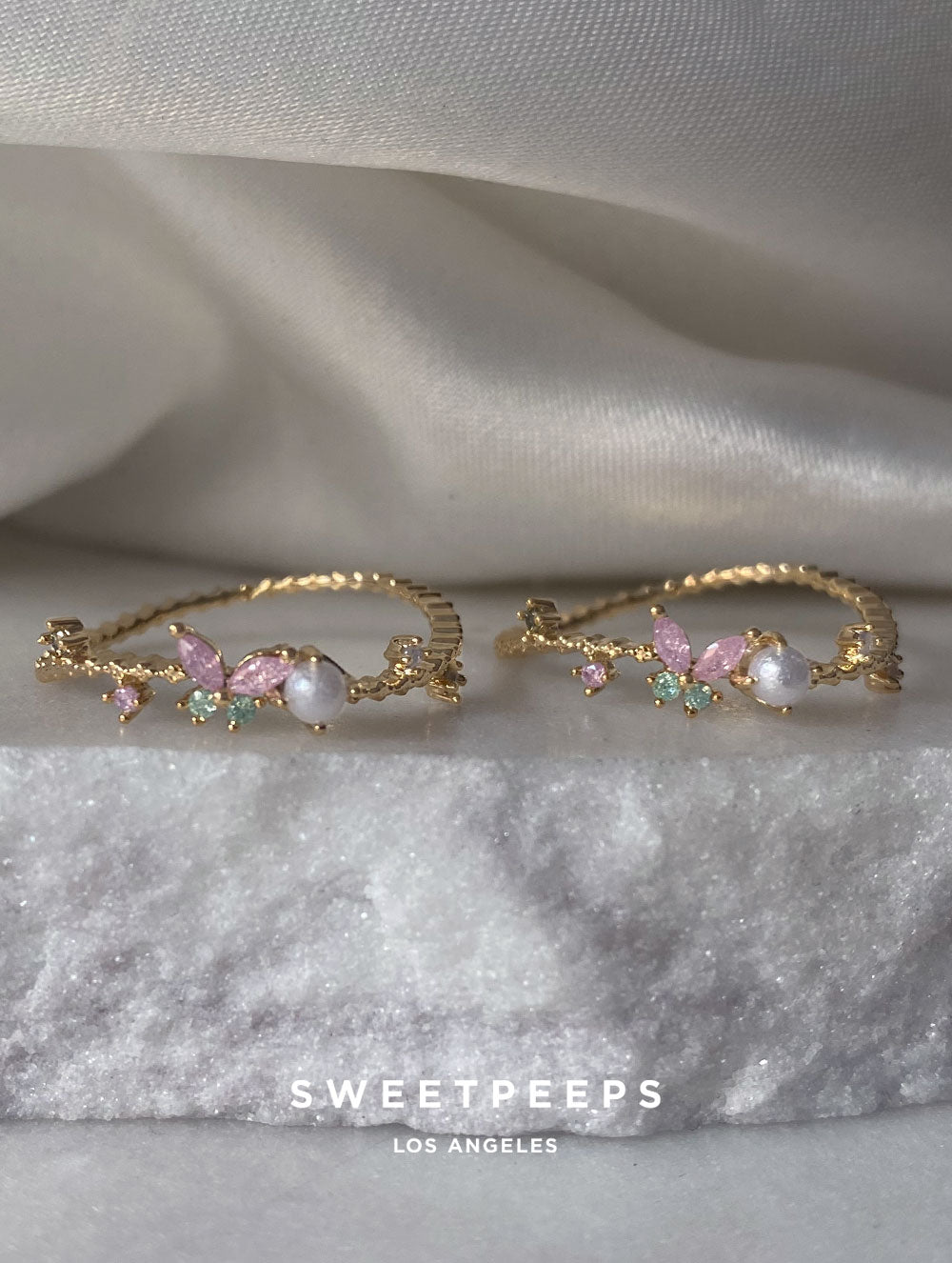 Pearly Butterfly Ring