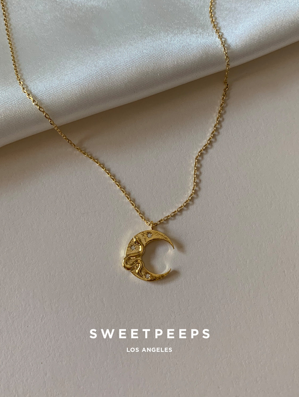 Snake Crescent Necklace