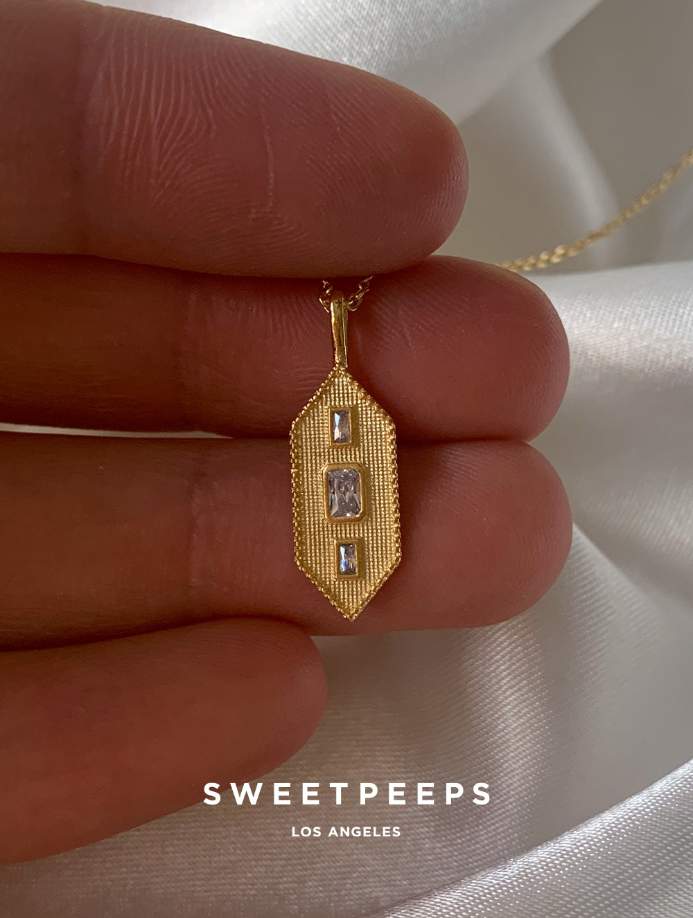 Pentagon Pendant Necklace