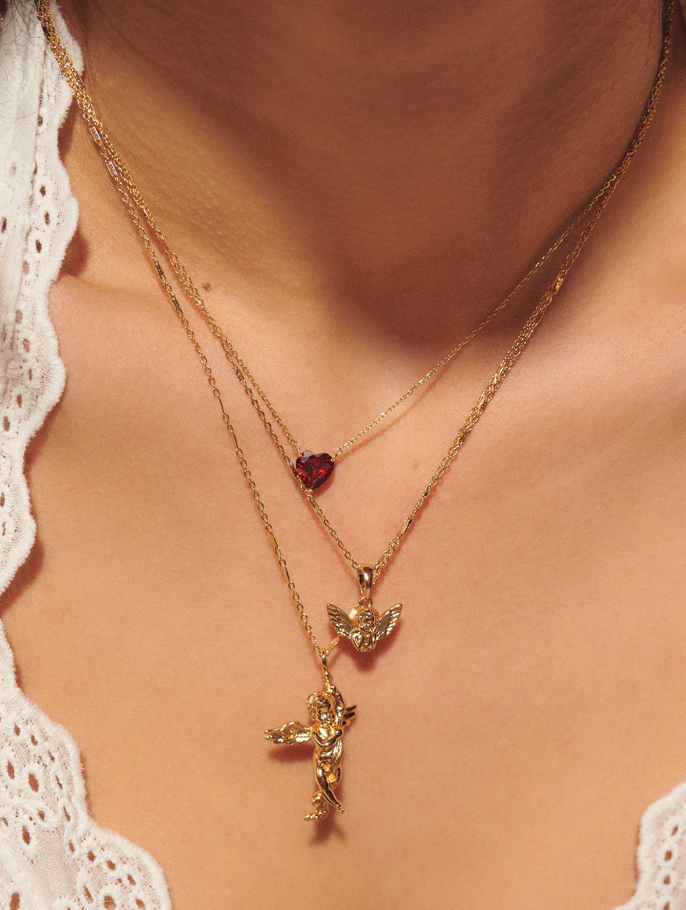 Tiny Baby Angel Necklace