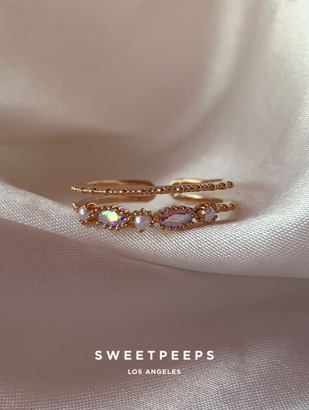 Alessia Pearl Gem Ring