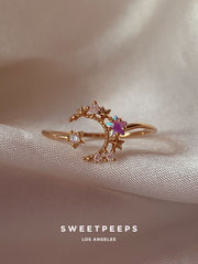 Celestial Moon Holographic Ring