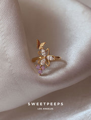 Clover Butterfly Ear Cuff