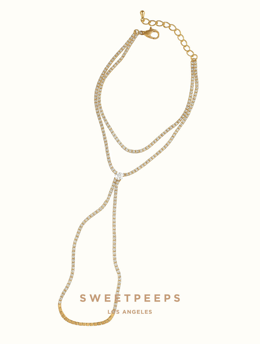 Tennis Hand Chain Bracelet