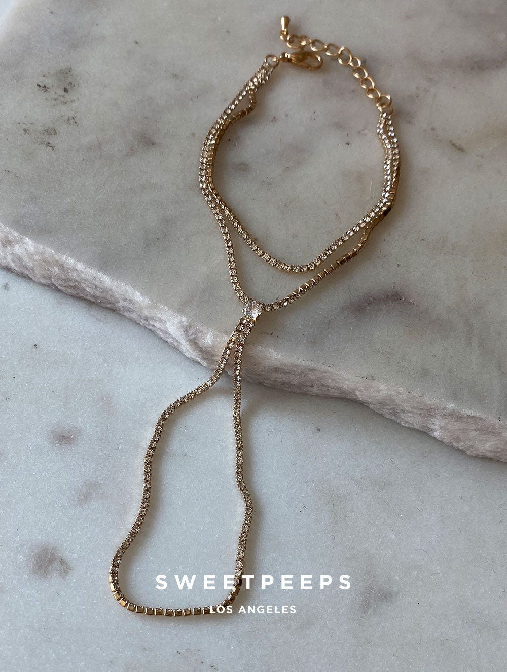 Tennis Hand Chain Bracelet