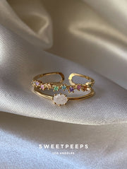 Veronica Pastel Rainbow Ring