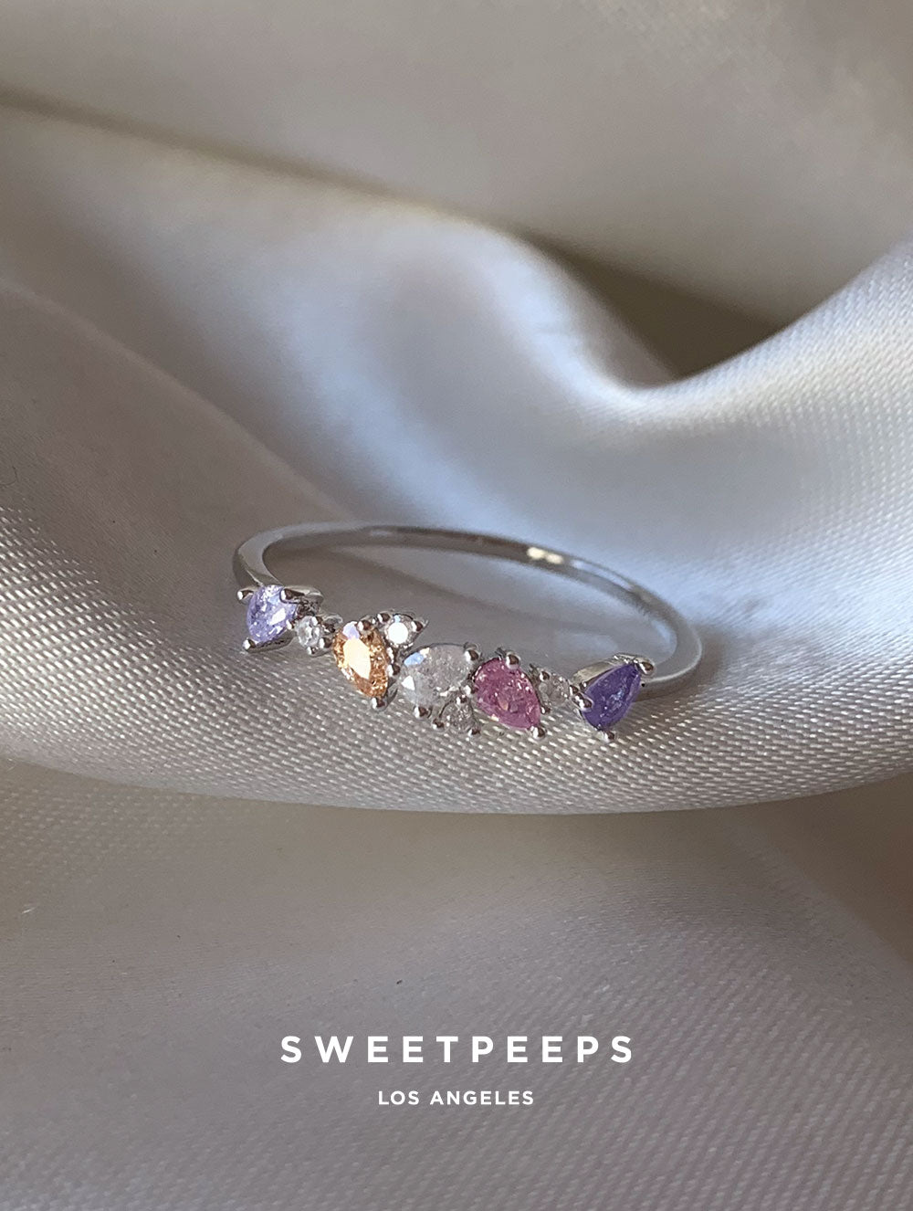 Pastel Glaze Ring - Silver